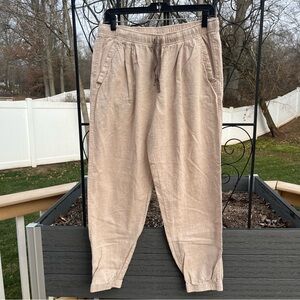 Patagonia Women’s Island Hemp Beach Pants Beige Size M Casual Drawstring Jogger